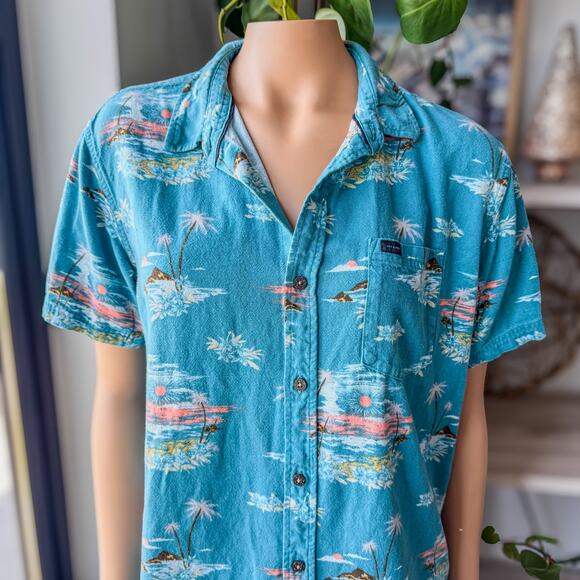 Rip Curl, Men’s Medium Party Pack Island Button Up Collared Woven Shirt - Picture 5 of 6